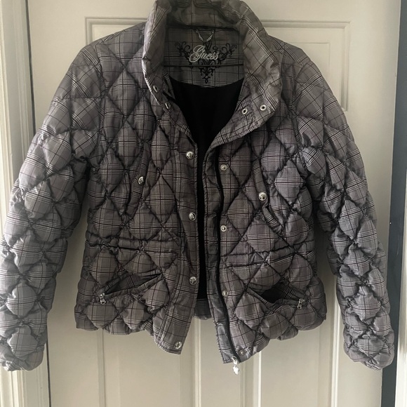 Gray Quilted Jacket - Picture 1 of 5